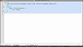 TextMate Bundle for FileMaker 01 Basics [upl. by Ailehc]