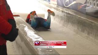 FIBT  Mens Skeleton World Cup 20132014  Igls Highlights [upl. by Enomys]