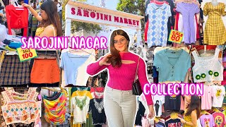 Sarojini Nagar Market Delhi  Latest Summer Collection  Dresses Tops at ₹100 BEST Shops [upl. by Mosera]