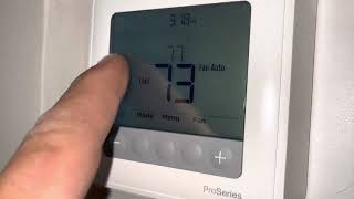 HVAC Why is my thermostat temperature changing for no reason Honeywell T6 Easy solution [upl. by Neelac]