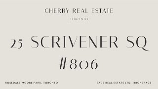 25 Scrivener Sq 806  RosedaleMoore Park  Toronto [upl. by Ailekahs390]