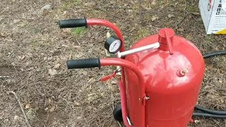 Harbor freight 40 pound sandblaster review Is it worth the [upl. by Narruc]