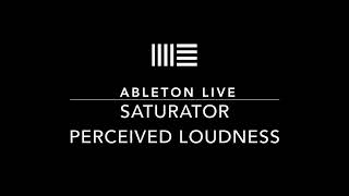 Saturator Great for enhancing Perceived loudness Easy Ableton Live Tips [upl. by Zailer]