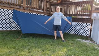 Warbonnet Outdoors Thunderfly lightweight tarp Unboxing and initial review [upl. by Warp898]