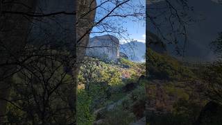 Hiking by the feet of the Meteora rocks amp coming across the beautiful village of Kastraki Greece [upl. by Aymer]