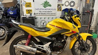 Honda CB125F GLR125 2017 in for a new piston amp cylinder [upl. by Lahcym]