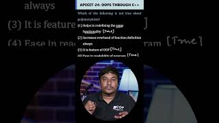 APECET  24 Exam CSE Paper Solution OOPS Through C apecet cop tsecet [upl. by Temp]