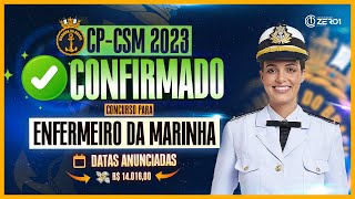 🚨 Concurso para Enfermeiro da Marinha 2023  CPCSM 2023 CONFIRMADO [upl. by Acinad]