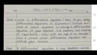 MEC 003103 SCAN SOLVED ASSIGNMENT IGNOU [upl. by Yttam]