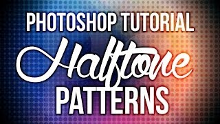 Photoshop tutorial Halftone patterns [upl. by Allenad387]