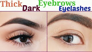 How To Grow Thicker Darker Eyebrows amp Eyelashes Fast And Naturally Grow Back Your Eyebrows Serum [upl. by Alocin]