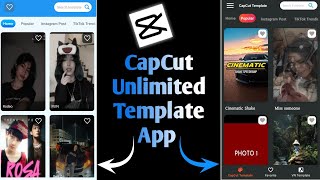 How To Use CapCut Template App  CapCut Unlimited Template App [upl. by Eixor]