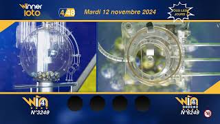 Winner Loto  Win4 et Win4 double  Mardi 12 Novembre 2024 [upl. by Acinom]