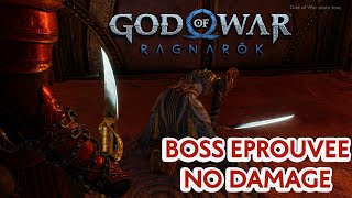 God of War Ragnarök  Boss quotEprouvéequot NO Damage Difficulté GOW AVANT TOUT [upl. by Neillij]