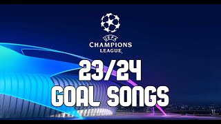 UEFA Champions League Goal Songs 202324 [upl. by Elleivap]