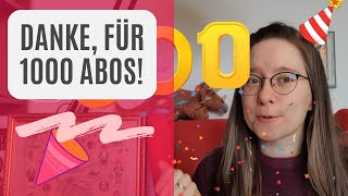 🎉 DANKE für 1000 Abos 🎉 Verlosung beendet [upl. by Cutlip]