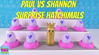 Paul vs Shannon Challenge Hatchimals CollEGGtibles Edition Blind Bag Toy Review  PSToyReviews [upl. by Okimik]