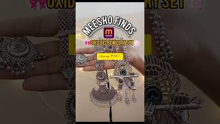 Oxidized jewelry navratri special meesho meesho unboxing oxidisedjewellery viralshorts [upl. by Aerda59]