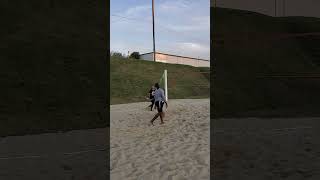 Beach Volleyball Action fun games soccer kicktheball sportsball usa tips tiktok cat dog [upl. by Nnyre]