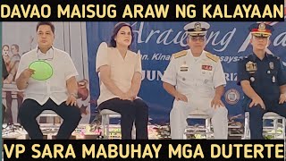 VP SARA DUTERTE NASA DAVAO NA MAISUG DAVAO HAPPY ARAW NG KALAYAAN [upl. by Judi]