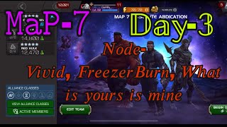 Aq map7 node Vivified FreezerBurn What is your is mine Day3 mcocMarvel Contest Of Champions [upl. by Ykcin264]