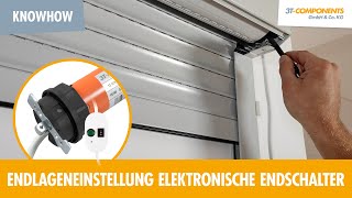 Endlageneinstellung Rollladenmotoren 3T45B  3T35B mit elektronischen Endschaltern 3TMOTORS [upl. by Ardnatal]