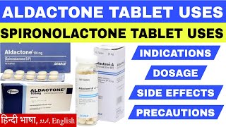 Aldactone tablet uses  spironolactone tablet uses  side effects of spironolactone aldactone drug [upl. by Hylan498]