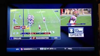 NFL on CBS Today Update Cowboys  Redskins on CBS [upl. by Ireva]