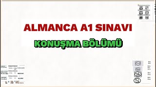 Almanca A1 Sınavı Konuşma Bölümü Goethe örnekleri [upl. by Wallace]