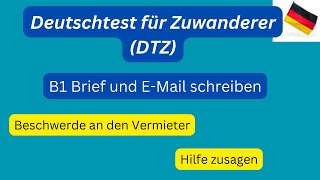 DTZ  Prüfung B1  Brief und EMail schreiben  Deutschprüfung [upl. by Thibaud]