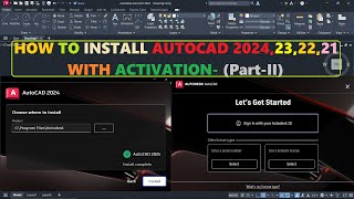 Install AutoCAD 2024  23  22  21 Free Activation [upl. by Gilchrist]