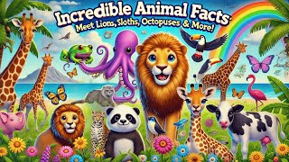 Incredible Animal Facts Meet Lions Sloths Octopuses amp More [upl. by Rihaz]