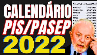 CALENDÃRIO PISPASEP 2022 PUBLICADO PELO GOVERNO PARA SER APROVADO PELO CODEFAT  ABONO SALARIAL [upl. by Marutani]