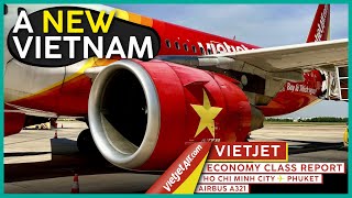 VIETJET AIR A321 Economy Class 🇻🇳⇢🇹🇭【4K Trip Report Saigon to Phuket】How Vietjet Changed Vietnam [upl. by Odnaloy382]