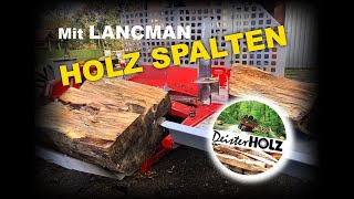 Holzspalten Lancman Deutz Agroplus IHC 533 Bündelgerät DIY Forstzange Firewood Brennholz [upl. by Ayna]