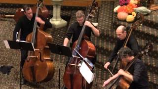 Members of The Cleveland Orchestra Bass Section perform Kobolds for Four Basses [upl. by Airec624]