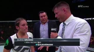 Fight Night Mexico City Alexa Grasso Octagon Interview [upl. by Rep]