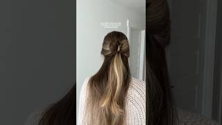 Love the bow🥰 hairstyle hairtutorial hair hairtok hairinspo hairideas holidayhairstyles [upl. by Aiyotal744]