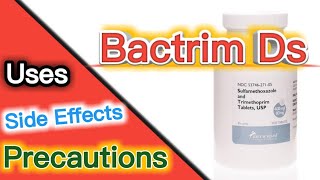 Bactrim Ds  Bactrim Ds uses  Bactrim Ds side effects  Bactrim Ds precautions  medicine bank [upl. by Reffinej291]