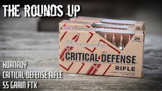 The Rounds Up  Hornady Critical Defense RIfle 55 Grain FTX Testing and Review [upl. by Adekan493]