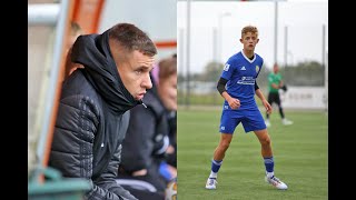 Trener Jakub Grabowski i Kacper Wilczak po wygranych derbach CLJ U15 z Zagłębiem Lubin [upl. by Moersch]