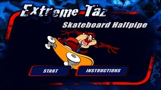 Extreme Taz Skateboard Half Pipe [upl. by Biddy281]