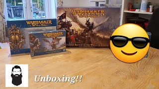 Unboxing Warhammer The Old World  Kingdom of Bretonnia [upl. by Noyk621]