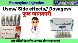 Etamsylate injection  Ethamsylate injection  Ethasyl 250mg inj  Ethamo 250mg inj Uses side effect [upl. by Dyanne]