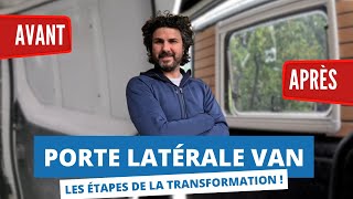 LA SUPER TECHNIQUE pour HABILLER la porte latérale de ton van aménagé [upl. by Chilton12]