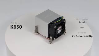 Dynatron K650 CPU Coolerair cooler Superior Cooling Solution for 2U Servers [upl. by Lednik]