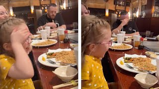 Little Girls Hilarious And Explicit Reaction To Hibachi [upl. by Geraud637]