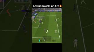 Lewandowski Hat Trick VS Madrid🔥😱 shorts pes efootball2024 efootball2025 [upl. by Downall]