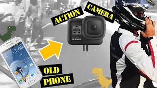 DIY Action camera for helmet  How to make action camera DiY [upl. by Janette]