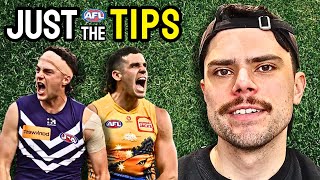 AFL Round 20 Predictions  JUST THE TIPS [upl. by Doherty992]